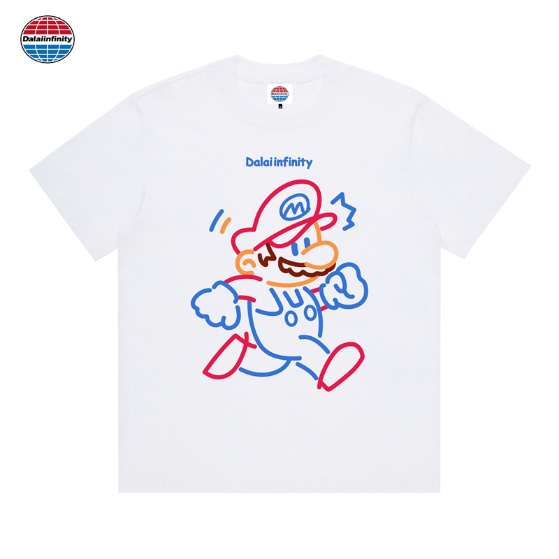 【才才专属】Dalaiinfinity（马里奥）国潮重磅纯棉短袖男女同款t恤夏