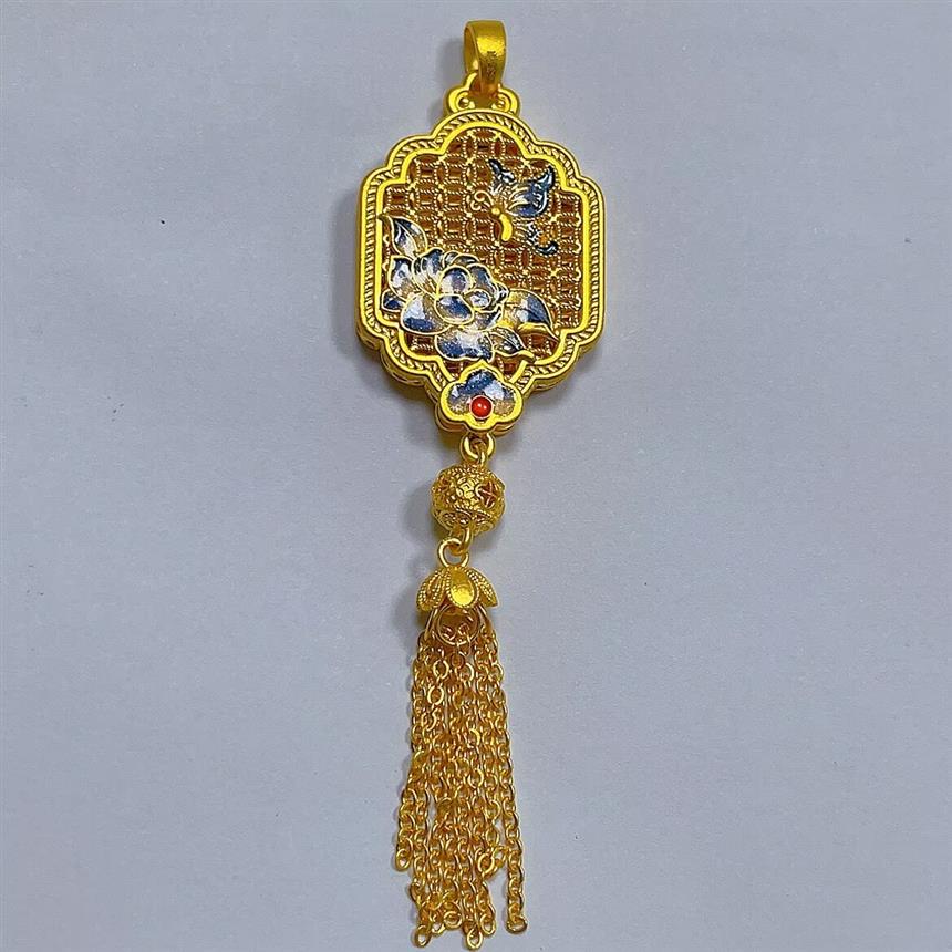 【晓韵专享】足金999 黄金 5D蝴蝶花窗流苏HJD1270