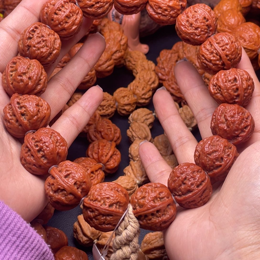 文玩核桃手串荔枝纹足球