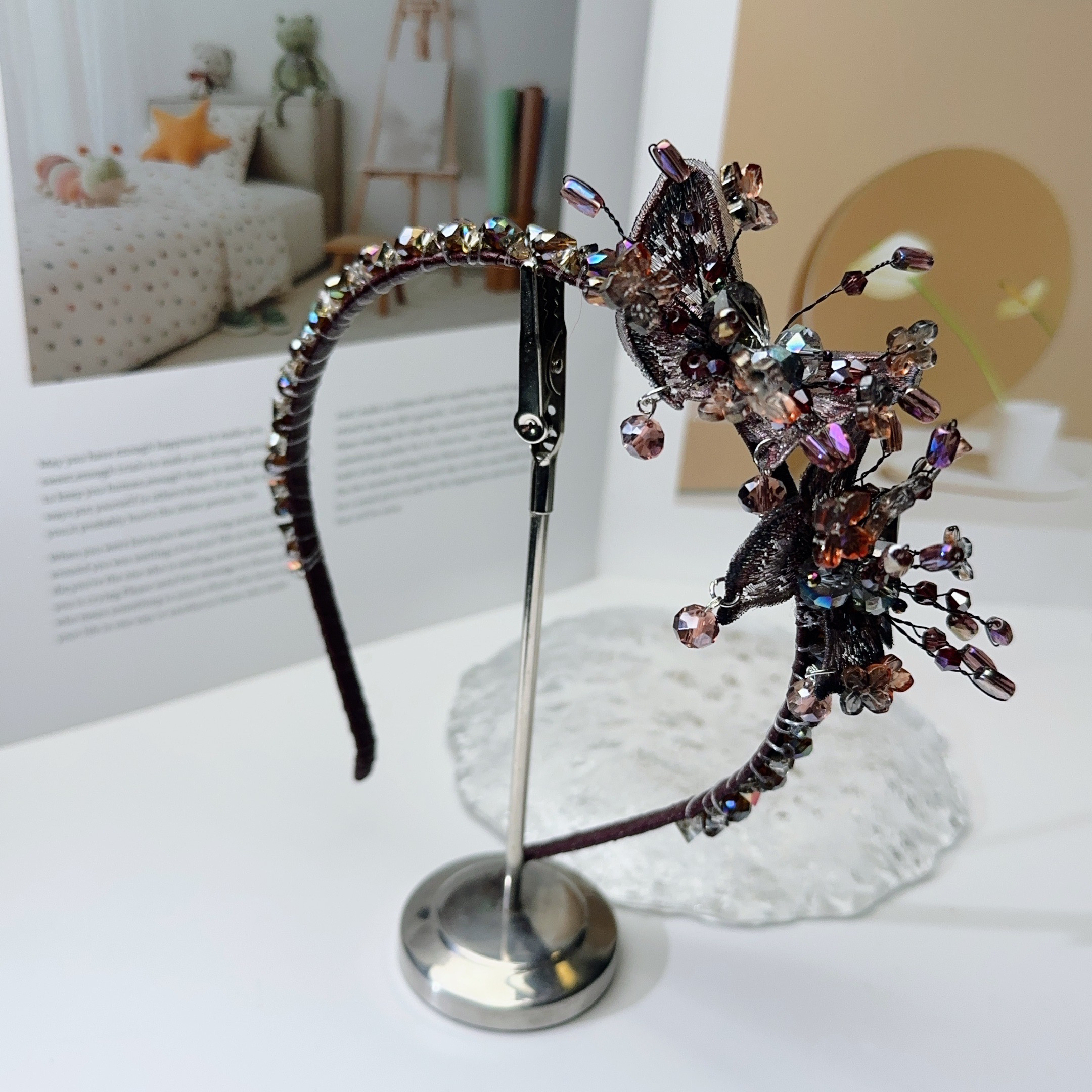 A8443编号紫莹轻奢发饰《发箍》