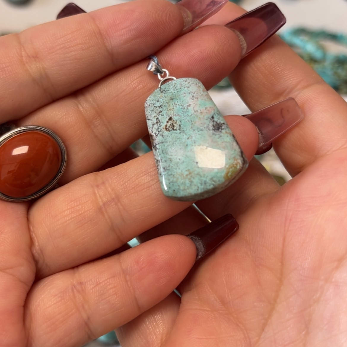 【闪购商品】未镶嵌绿松石珠宝奇石