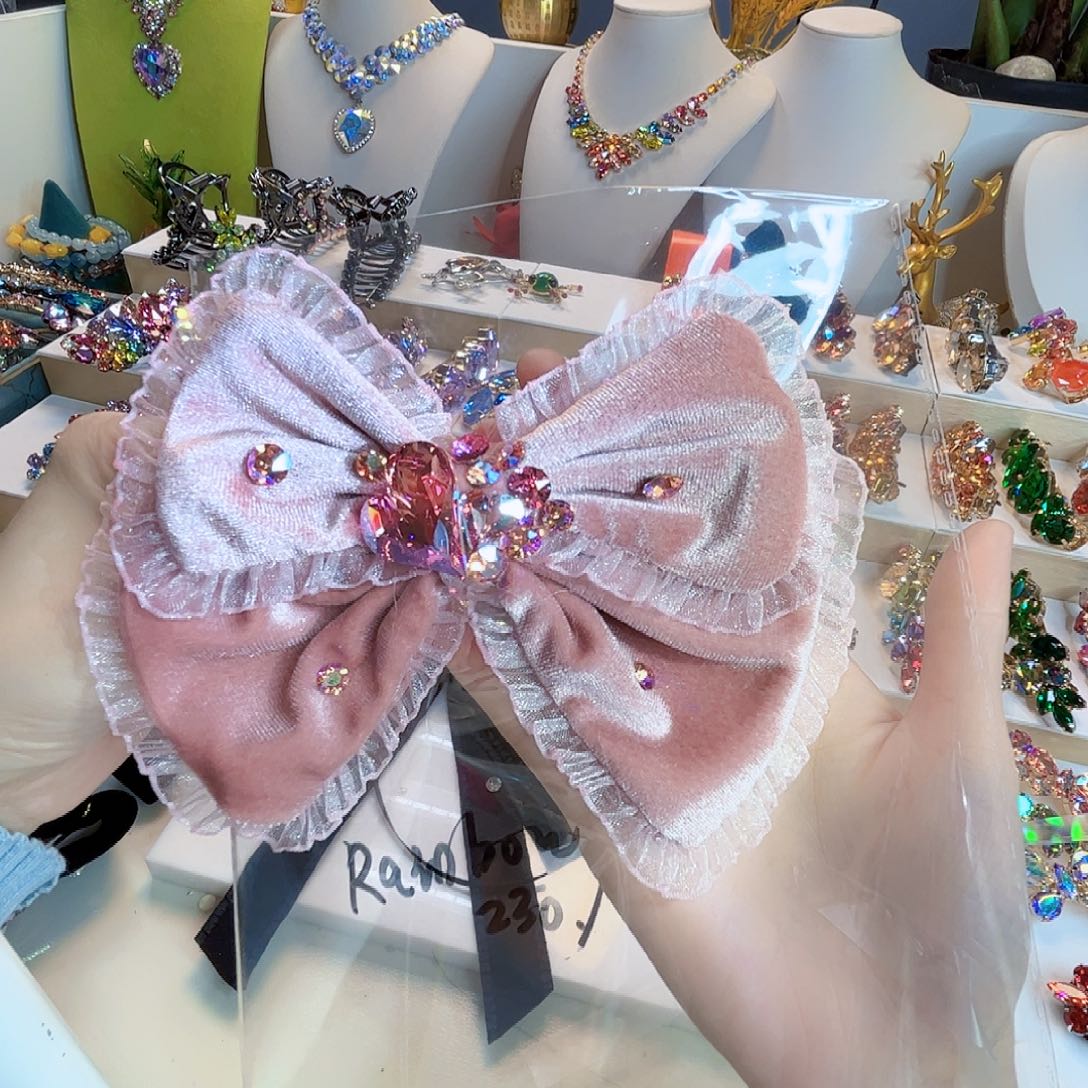 琉璃纯铜合金施华蝴蝶结