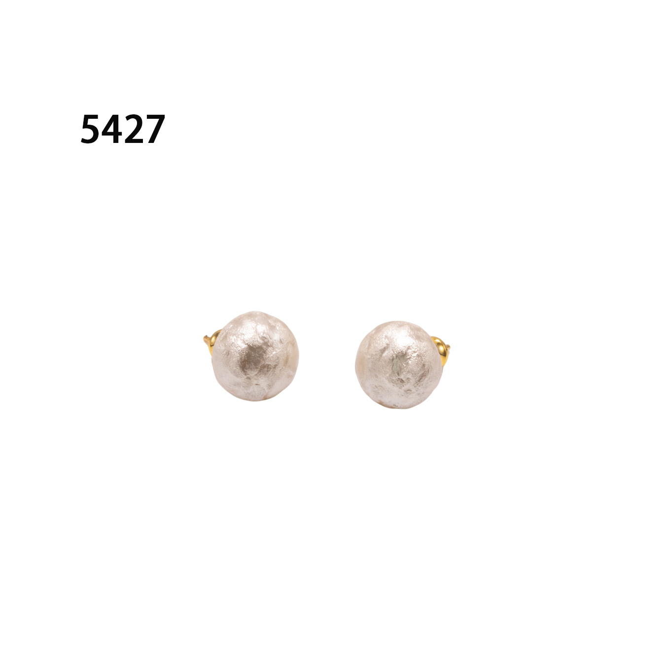 铜合金耳饰 简约镶嵌个性气质耳环小众设计高级感耳饰～5427