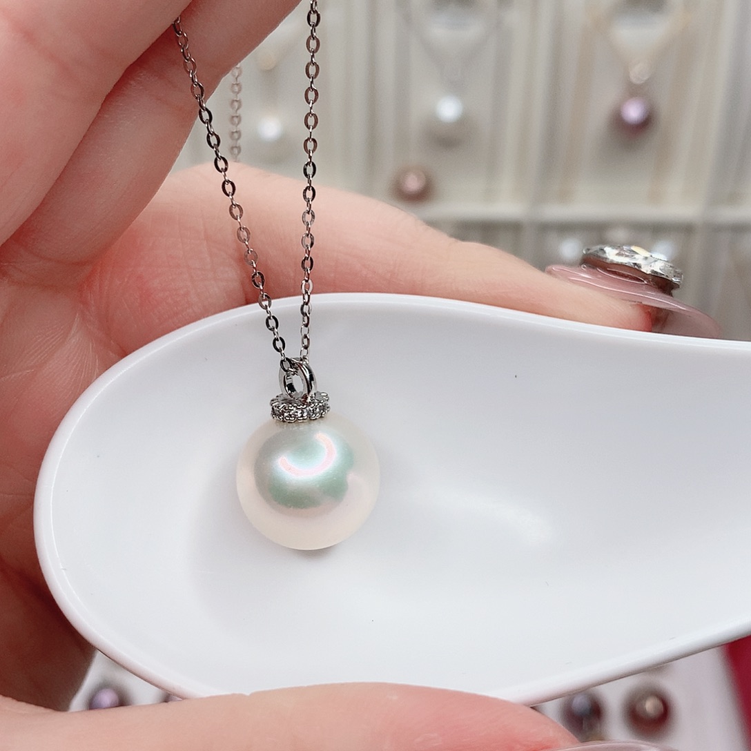 淡水珍珠吊坠(赠链)合金