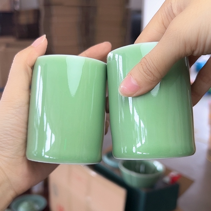 龙泉云间青瓷小米茶器