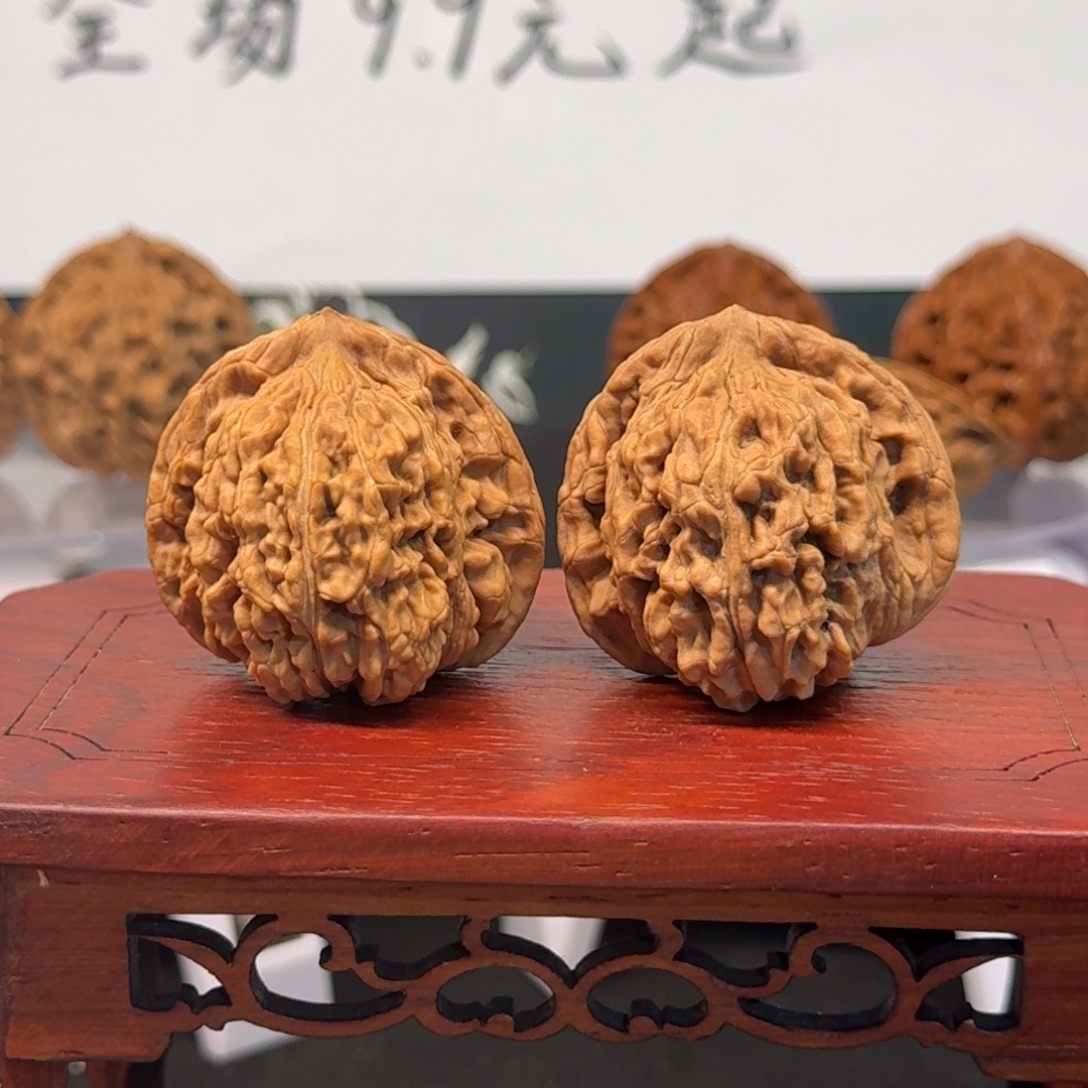 把件文玩核桃46号官帽边39高37肚39全品无药无修原生态