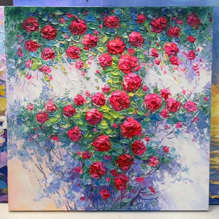 竖款蔷薇50✖️50cm