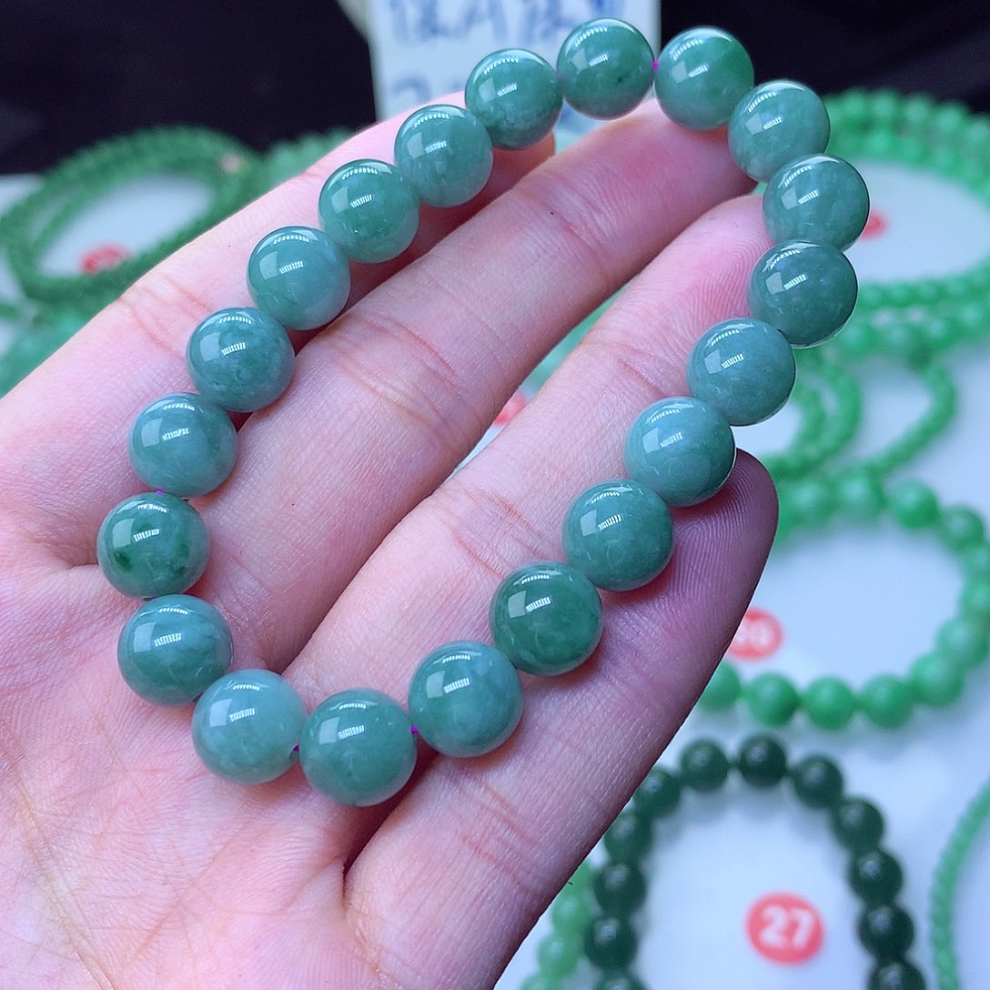 翡翠毛衣链未镶嵌