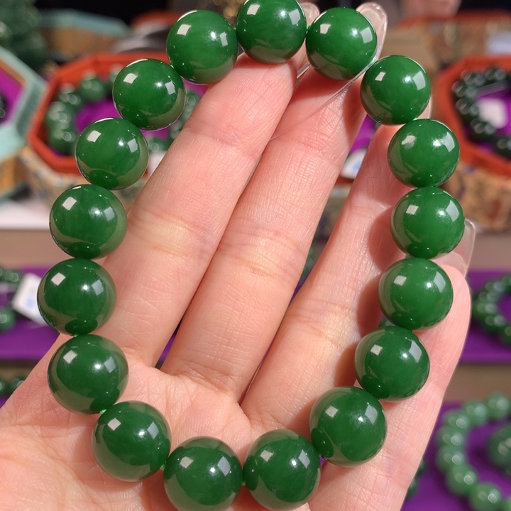 和田玉（碧玉）未镶嵌手串