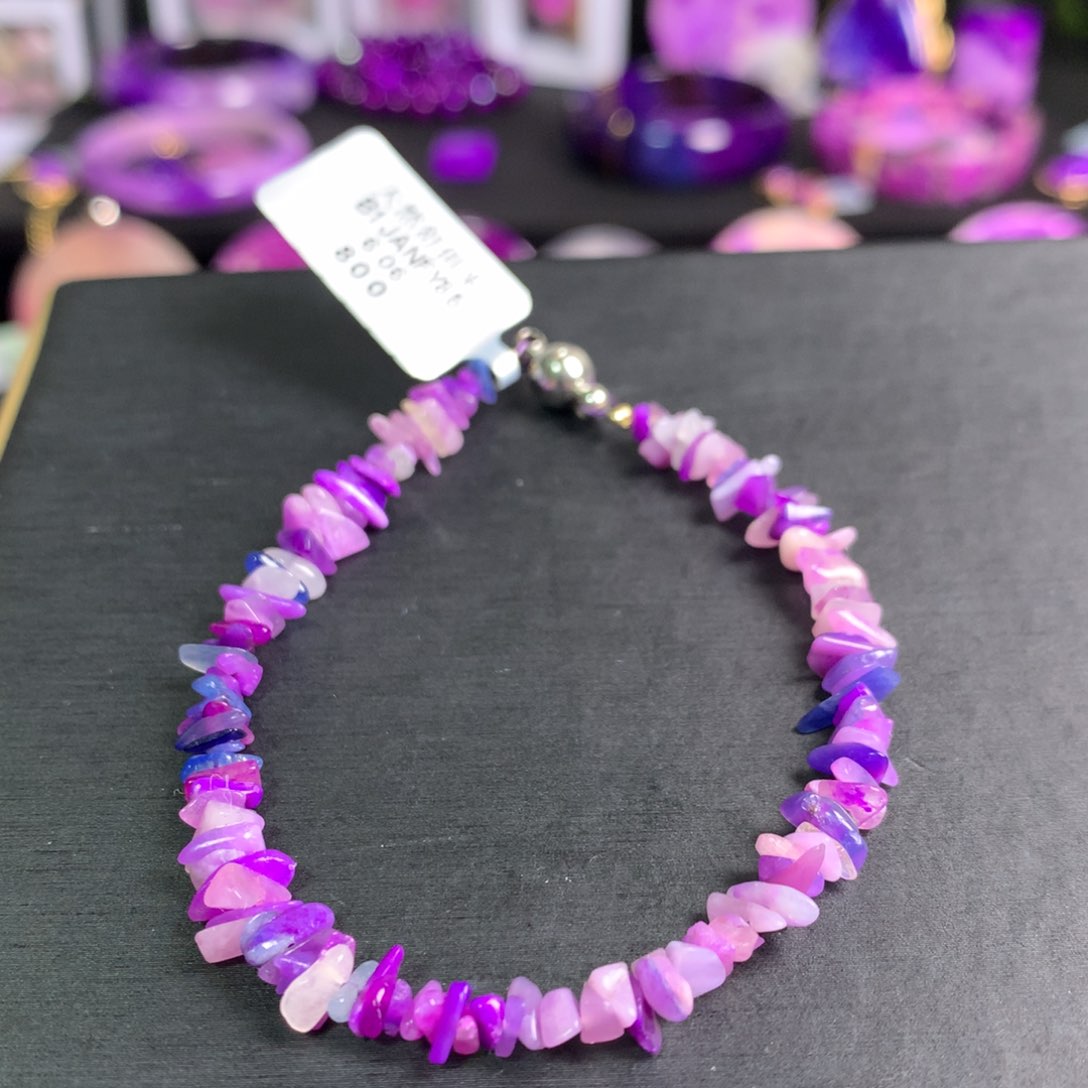 苏纪石（舒俱来）樱花碎石手串未镶嵌