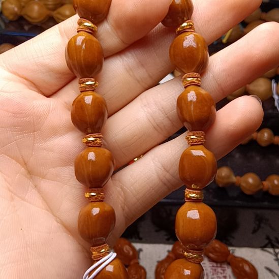 橄榄核手串/手链橄榄核手串三花铁核蜜桃臀1.3