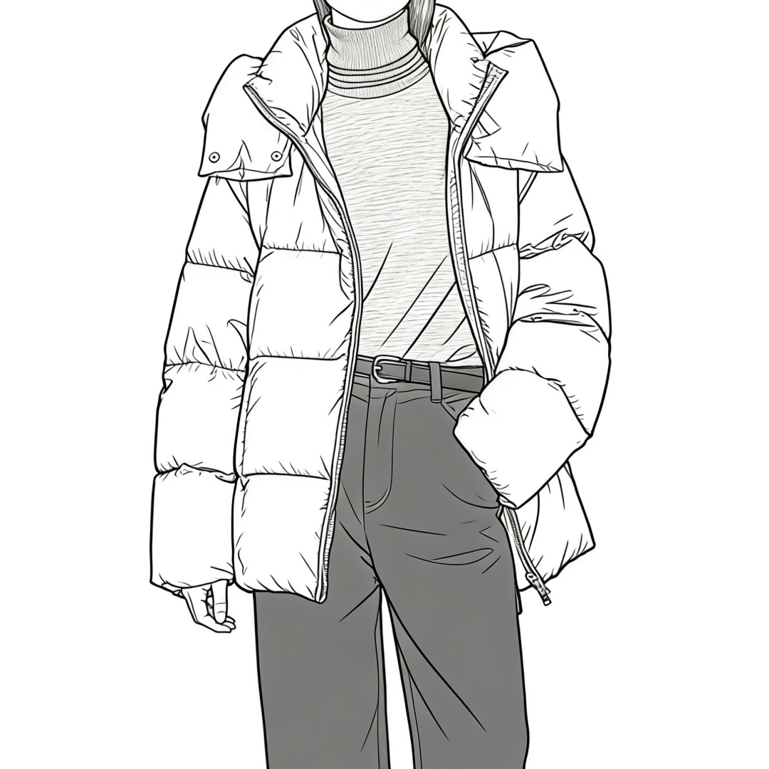 【Montendre】秋冬新款 E 百搭保暖连帽防风外套宽松鹅绒泡芙羽绒服