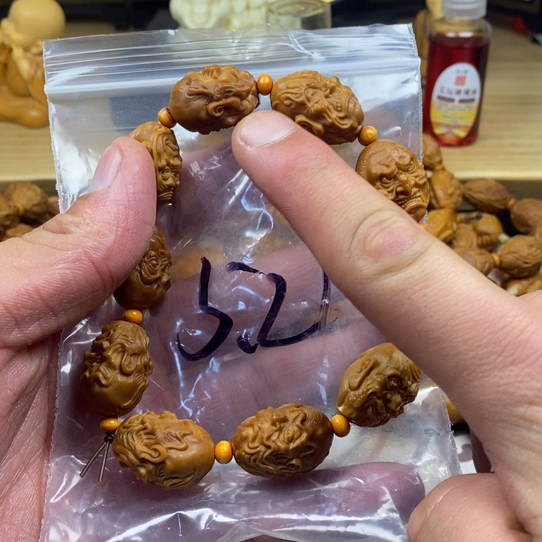 橄榄核手串/手链橄榄核雕刻工艺手串7