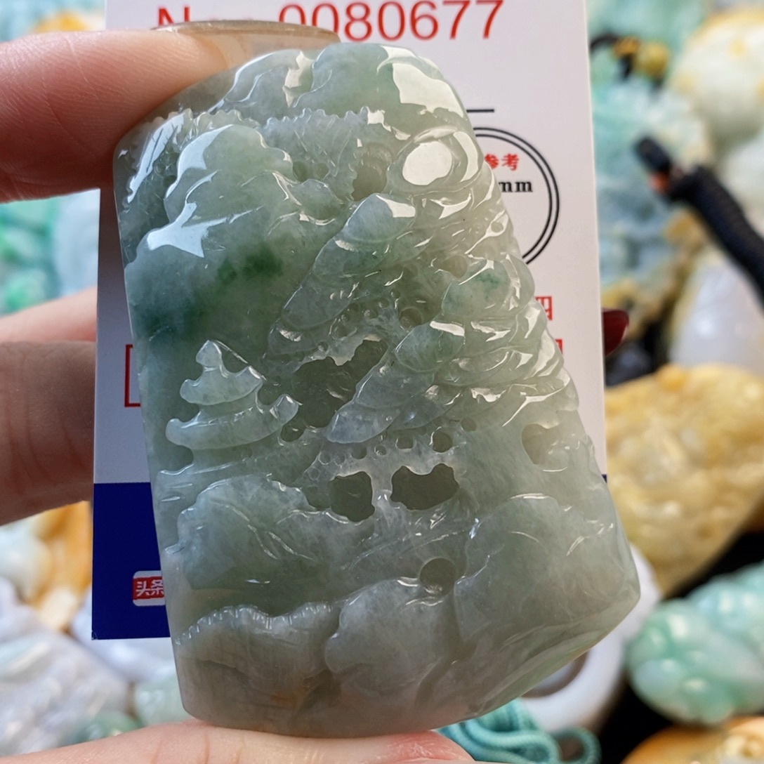 翡翠未镶嵌吊坠(不含链)