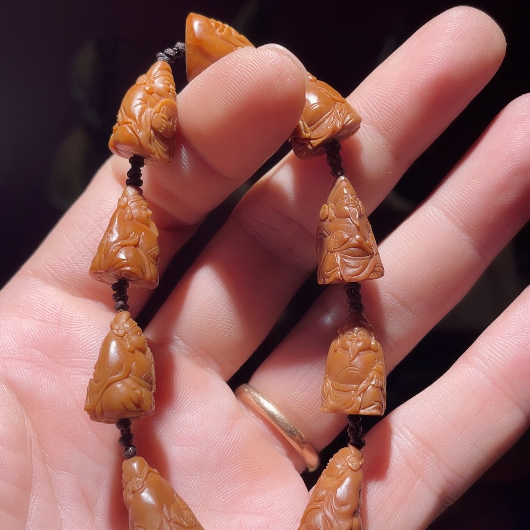 释***然手串/手链核桃大核尖财神