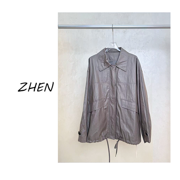 【ZHEN】25K01477 2025新款外套气质时尚百搭休闲设计师女款