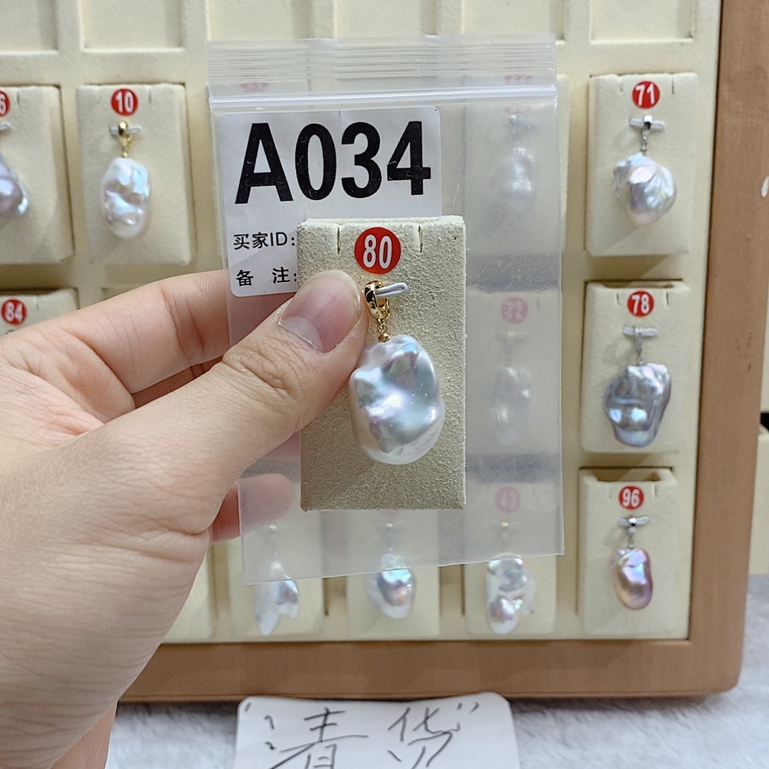 颈饰淡水珍珠银S925镶嵌