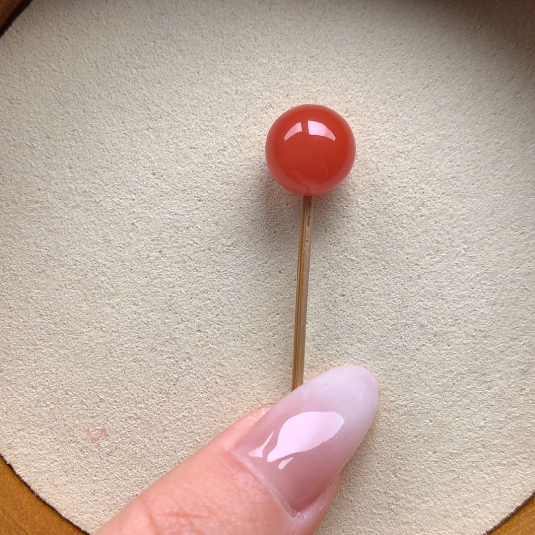 南红玛瑙未镶嵌保山天然原矿南红11mm+单珠