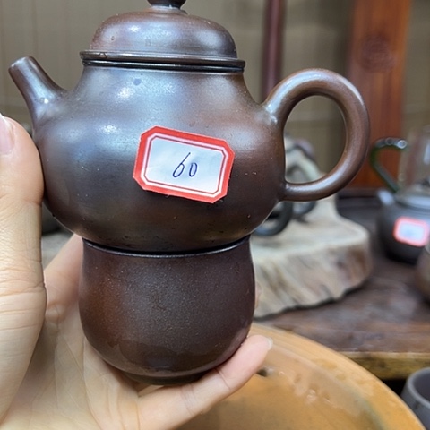 简****戬谷龙窑坭兴陶柴烧壶60