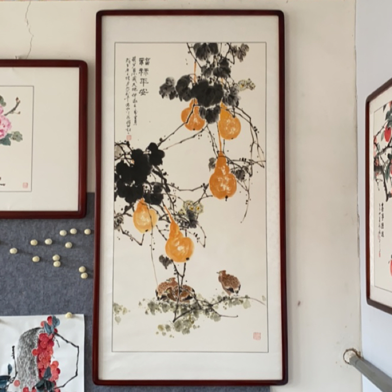 孙艺群老师作品：带框尺寸163×83厘米