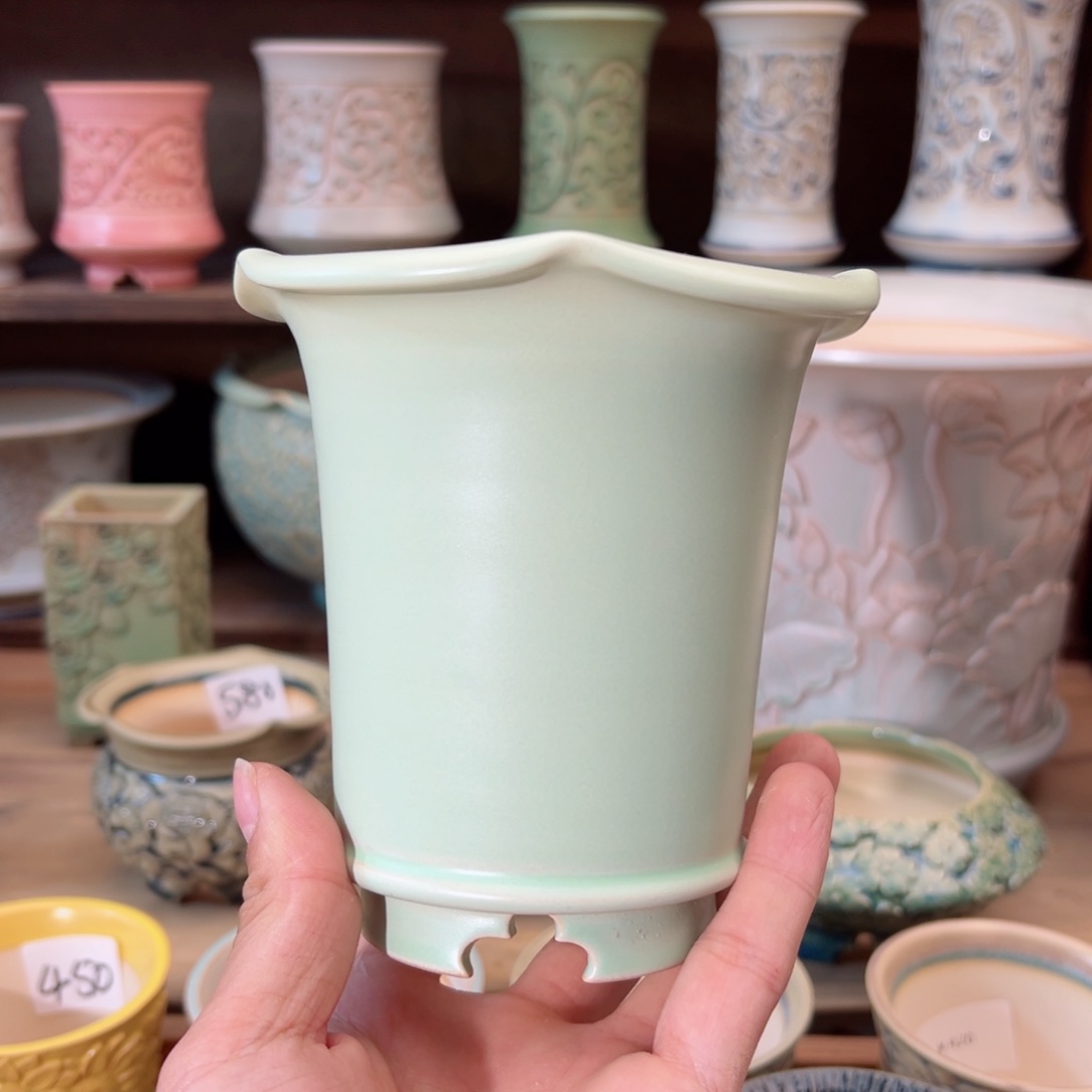 瓷片dy0227-007m花口百合内口7.5cm