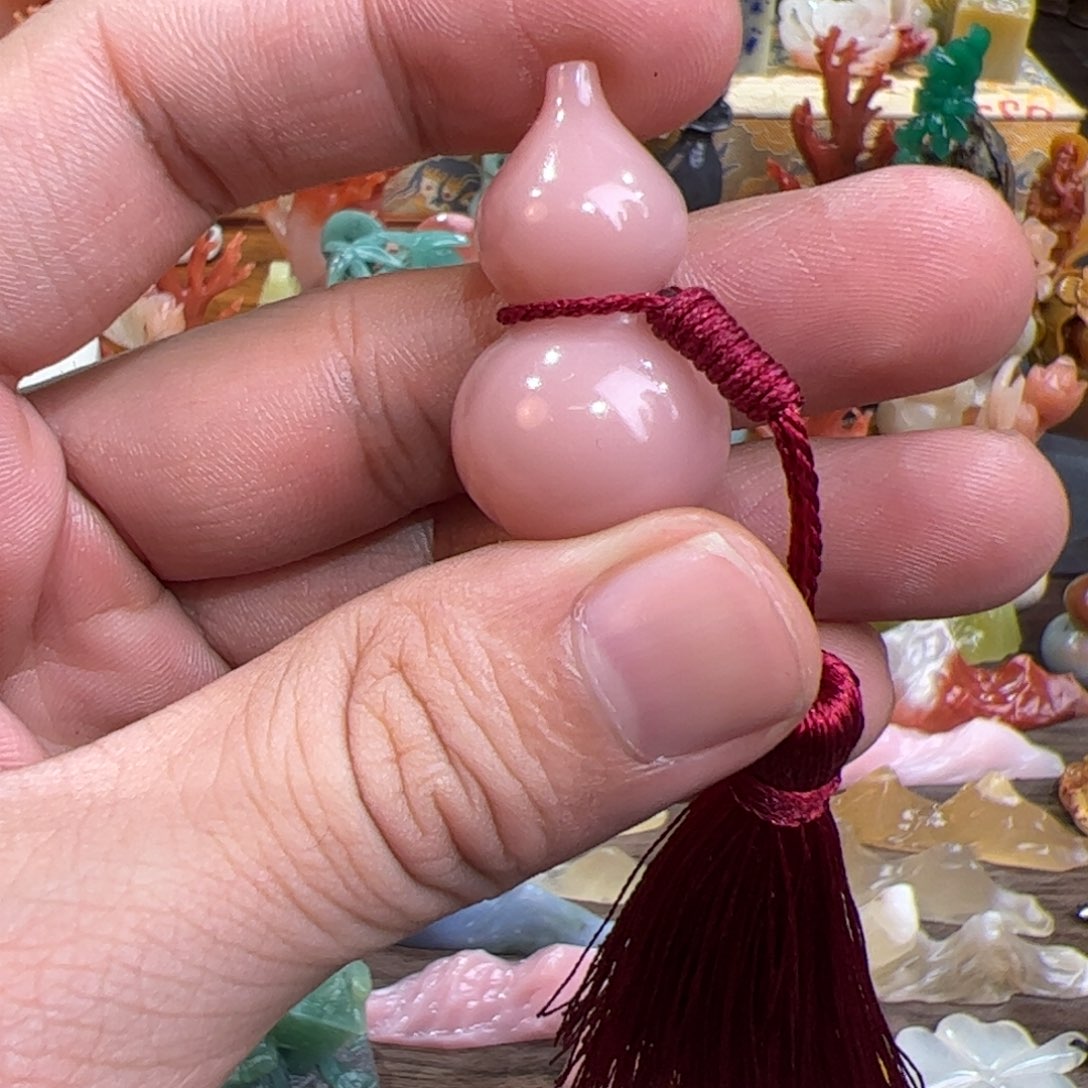 云南石粉冻葫芦印章挂件