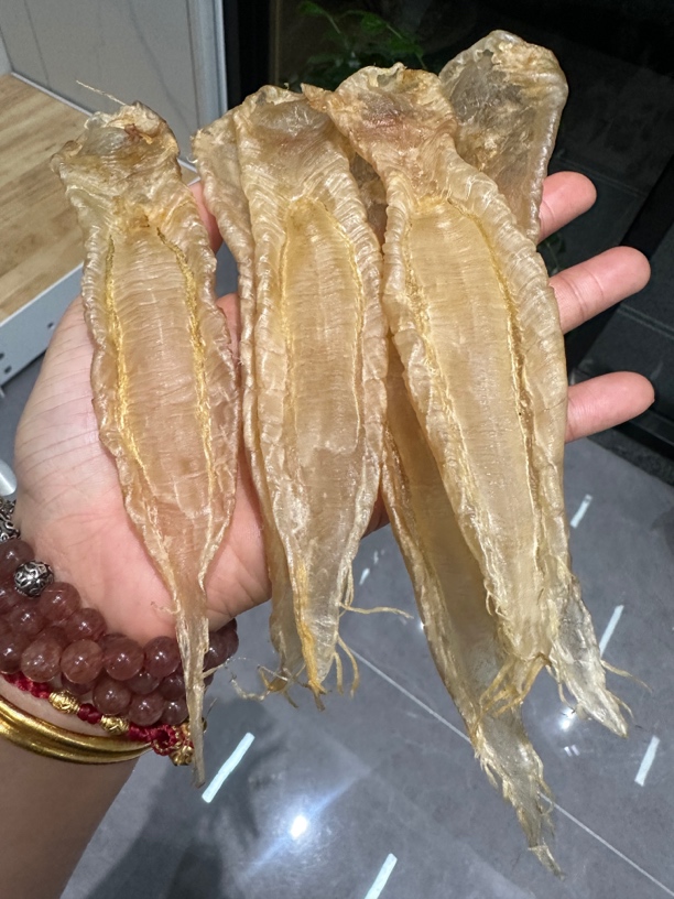 本港白花胶43头规格深海高品质花胶直播间称重