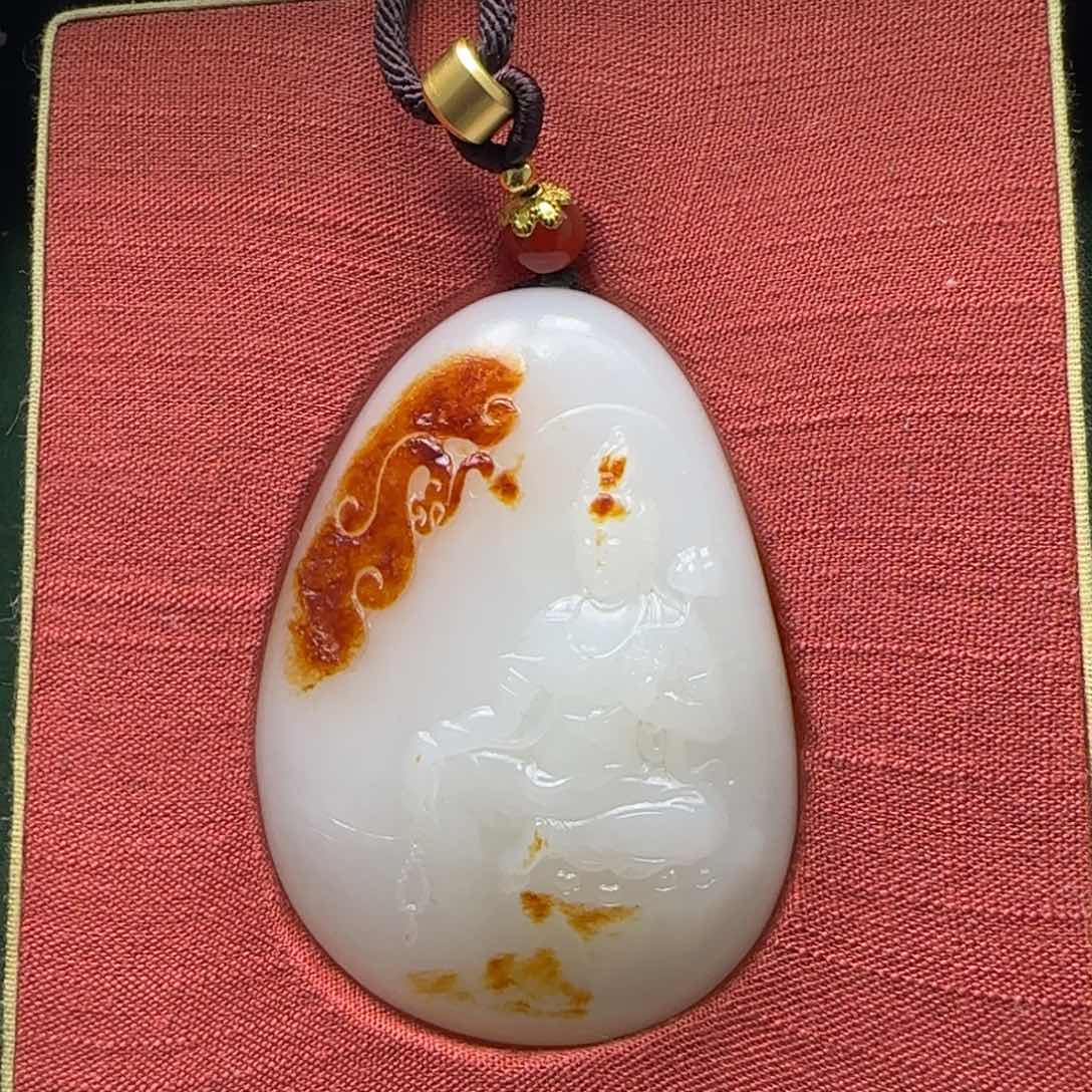 和田玉未镶嵌挂件