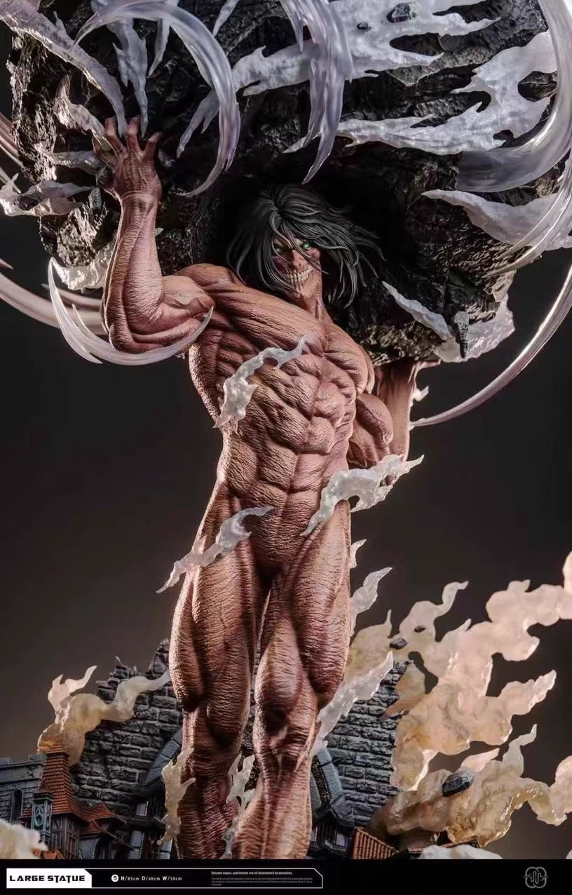 jc模玩 私人定制 翻模 Hertz 堵门 艾伦 进击的巨人 雕像