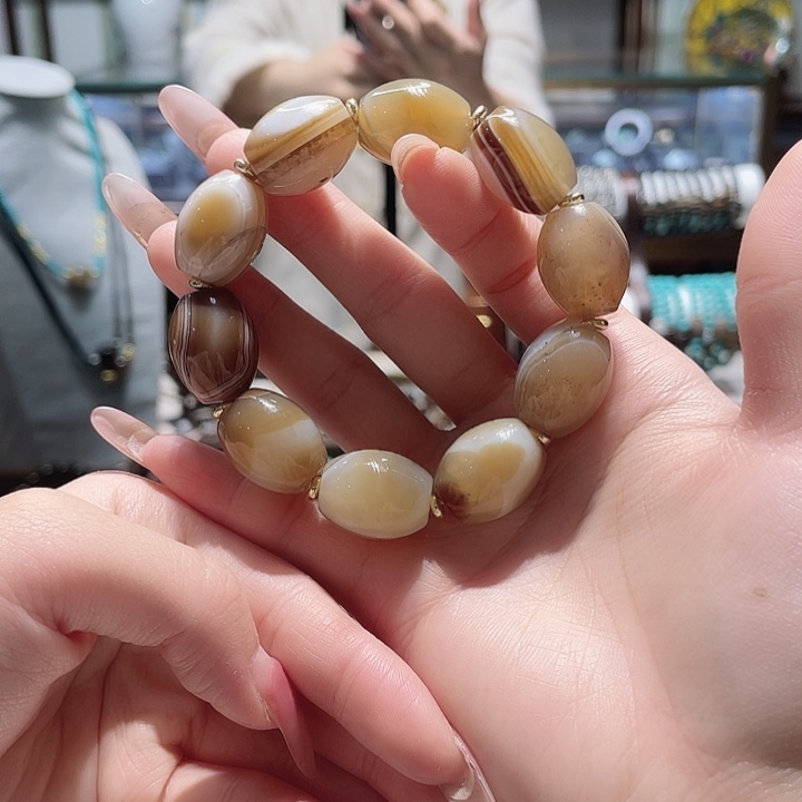 玛瑙/玉髓未镶嵌手链