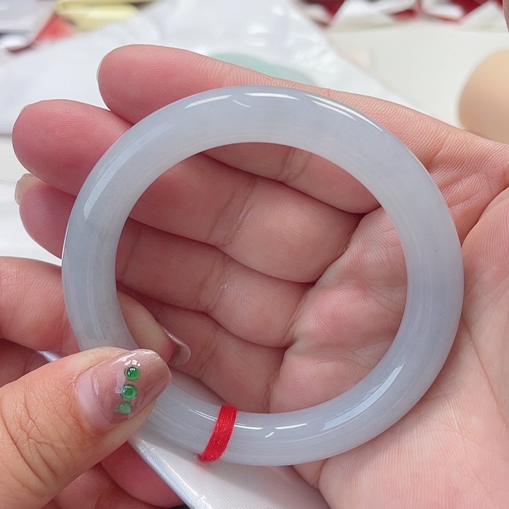 翡翠手镯未镶嵌缅甸翡翠手镯55圈