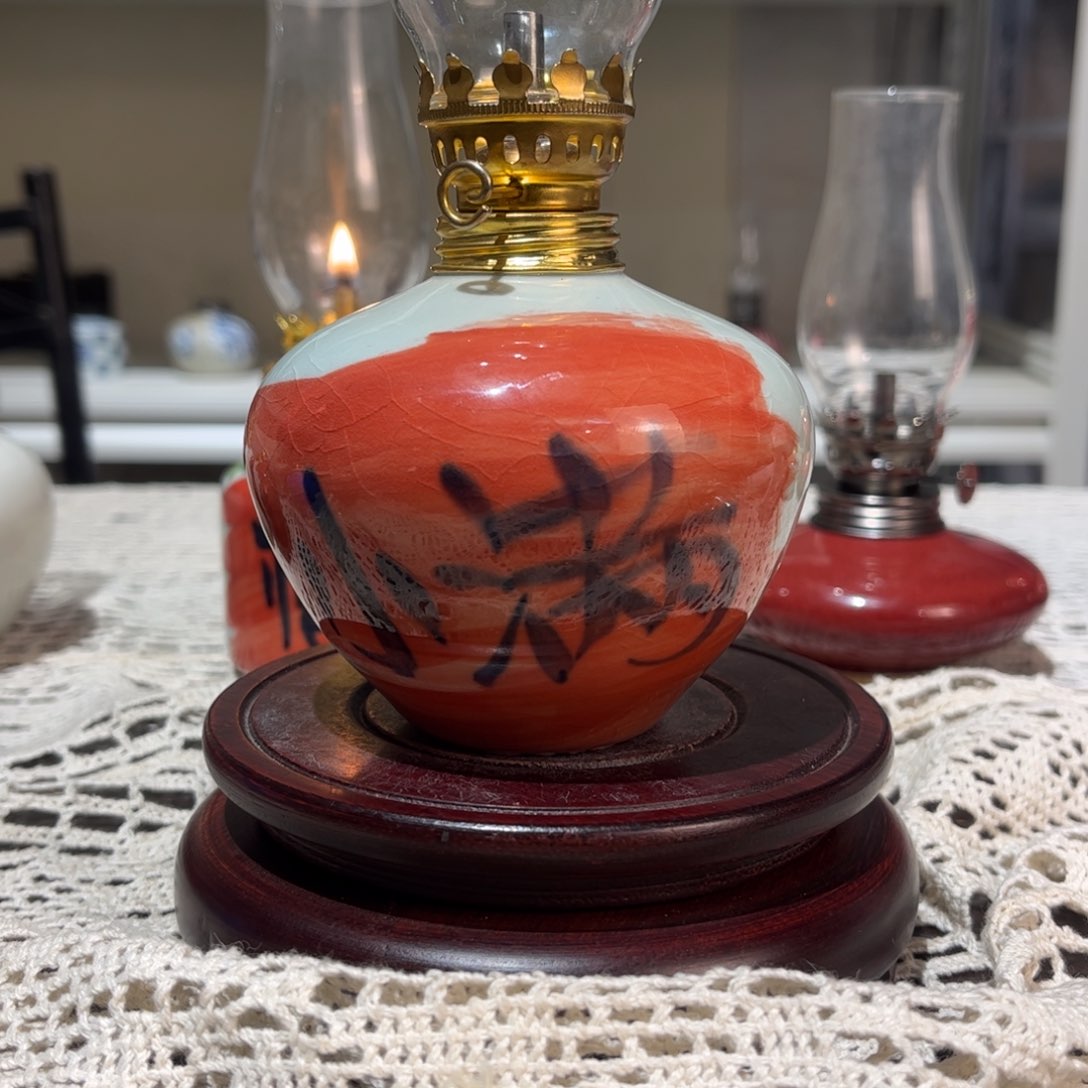 摆件景德镇陶瓷香薰灯