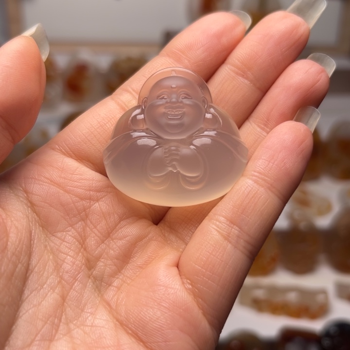 用***4玛瑙/玉髓合金吊坠