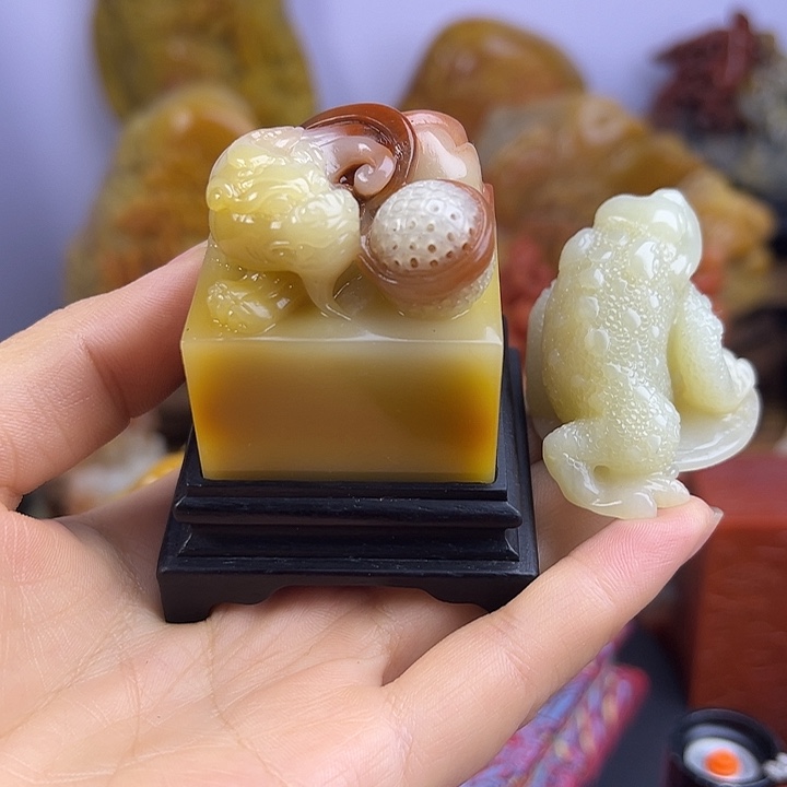 安***厂寿山石寿山石芙蓉印章