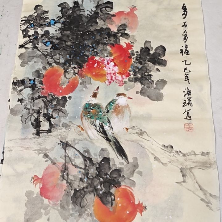 国画贾海瑞老师现场定制