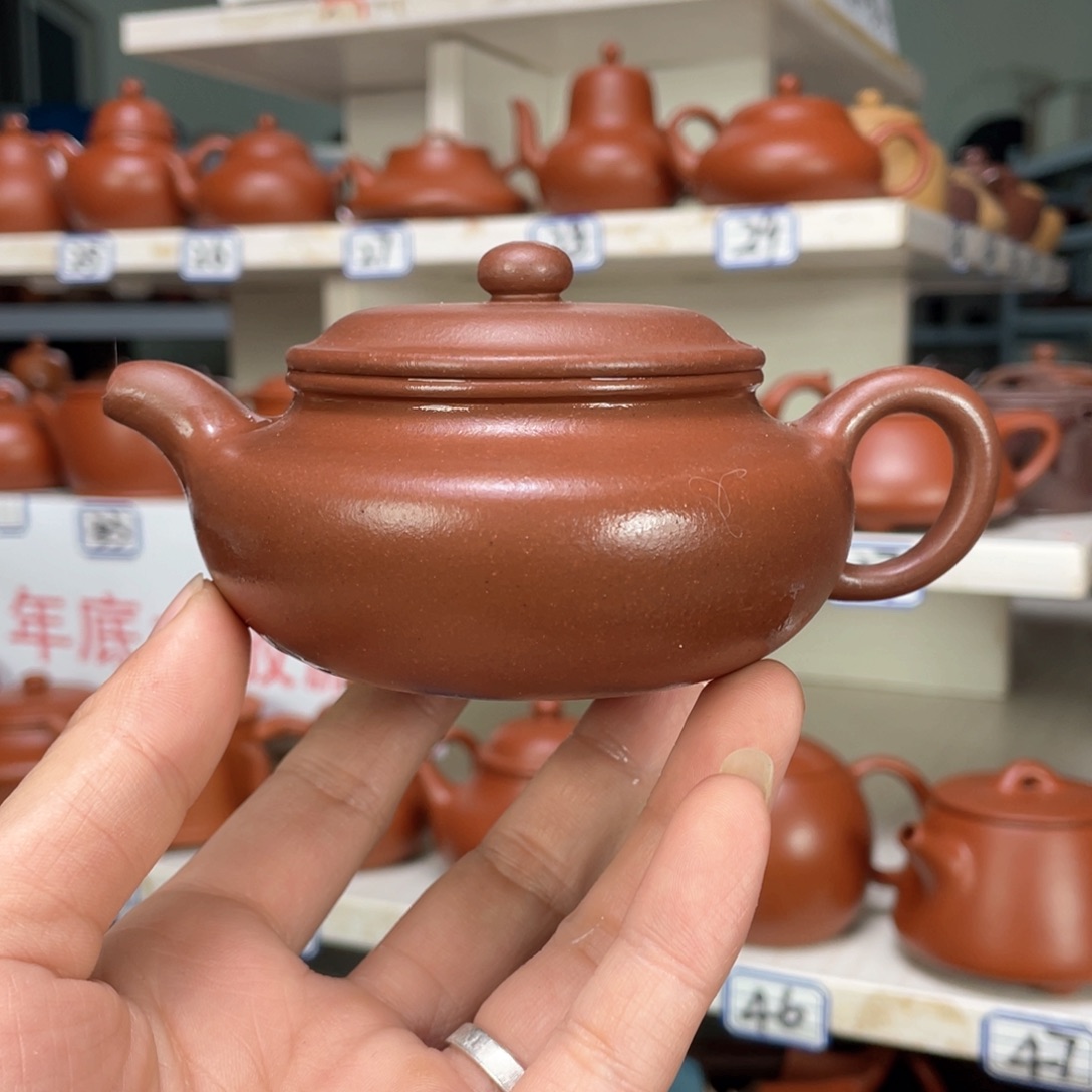 紫砂茶壶紫泥全手工180毫升
