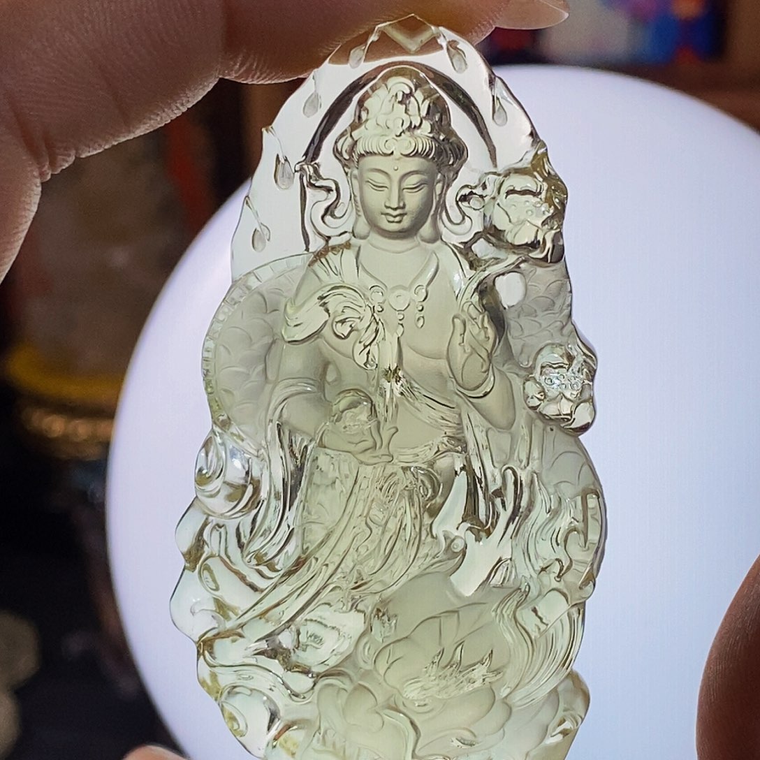 先***卫水晶未镶嵌颈饰吊坠