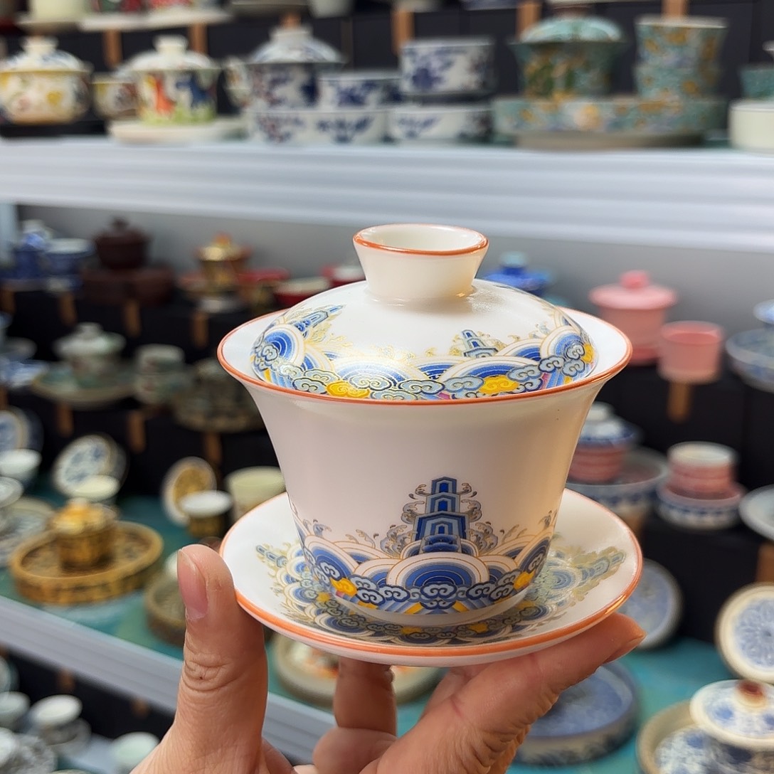 盖碗还能这样子好看啊