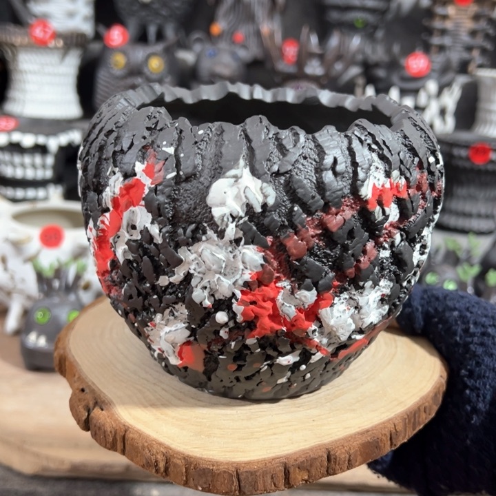 紫砂花盆内口11外高11.5