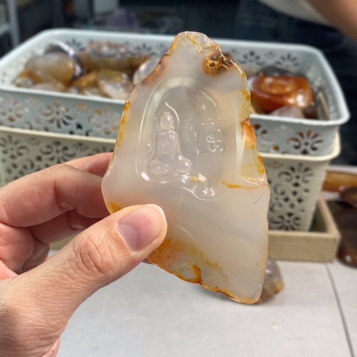 玛瑙/玉髓吊坠(不含链)未镶嵌