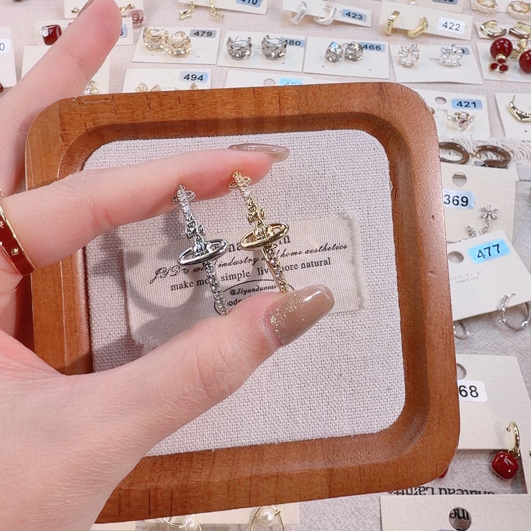 仿珍珠铜合金925银耳钉