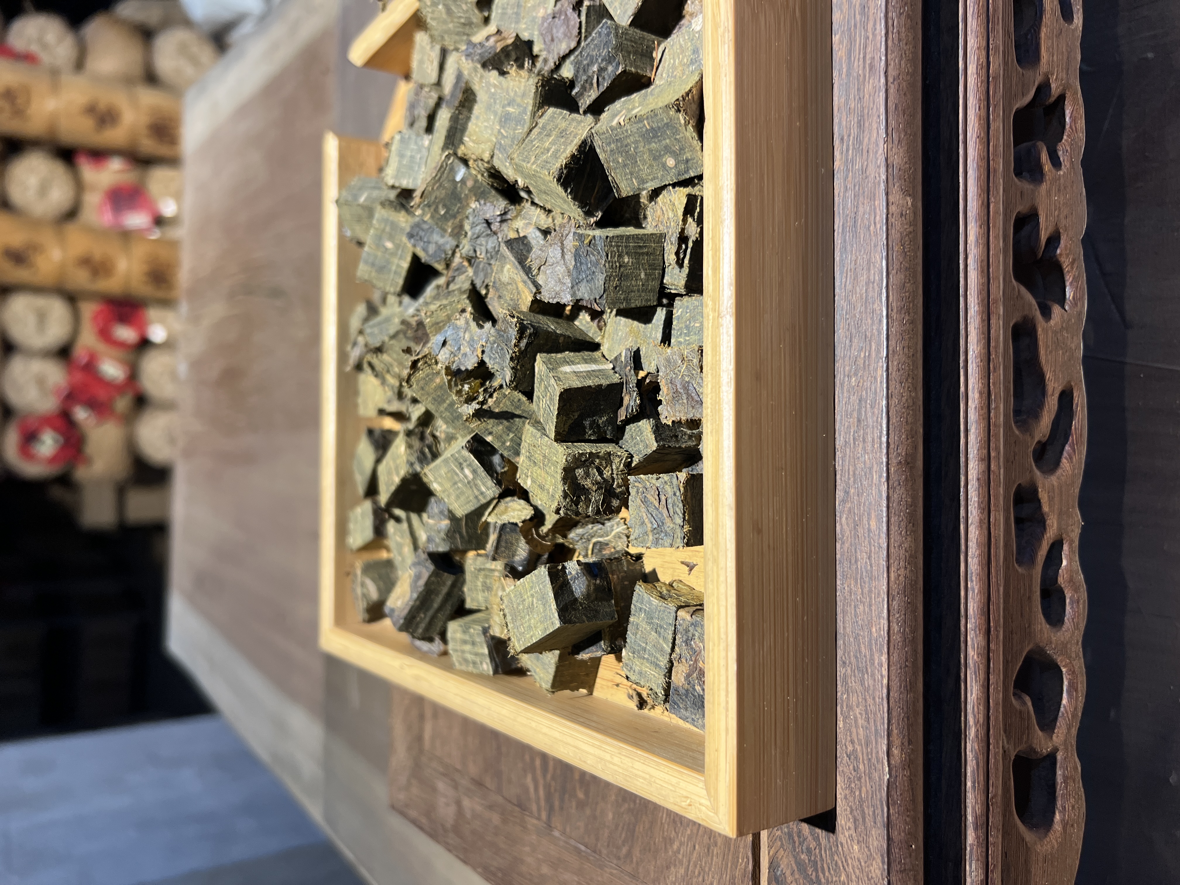 【棠梨叶黑砖颗粒】“丝丝润润甜” 安化黑茶 特色棠梨叶黑砖颗粒