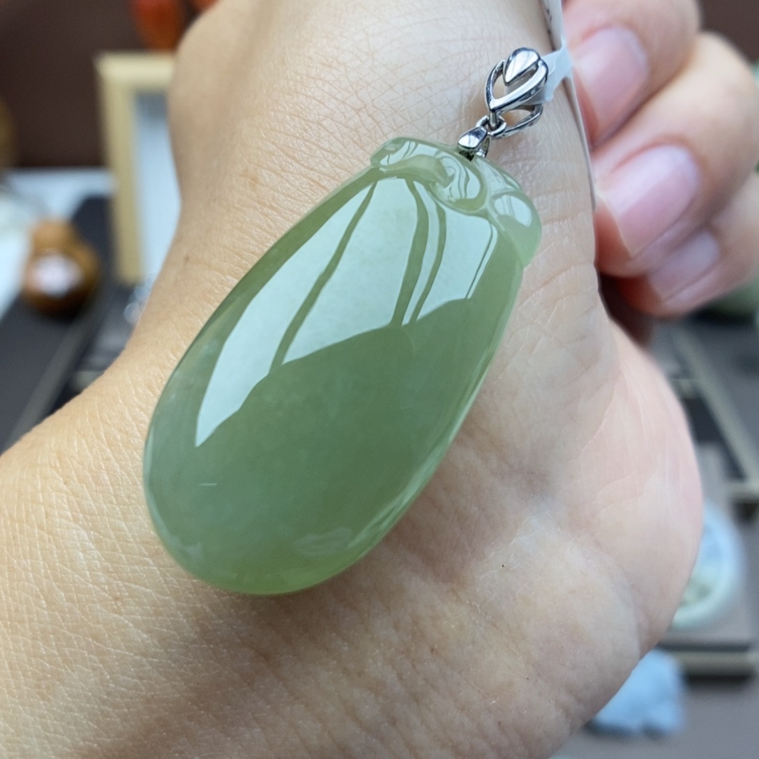 【闪购商品】颈饰银S925镶嵌翡翠16