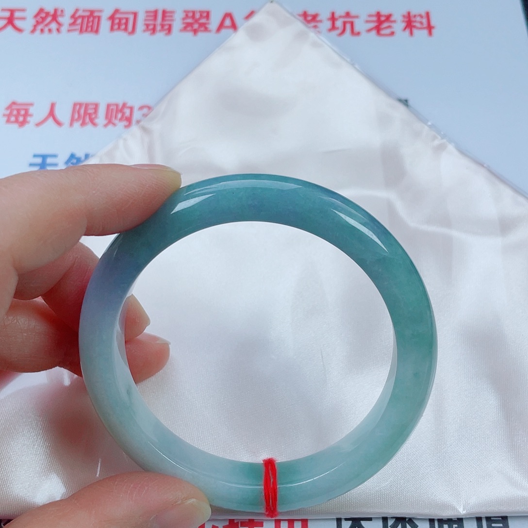 翡翠未镶嵌手镯天然翡翠手镯58.8