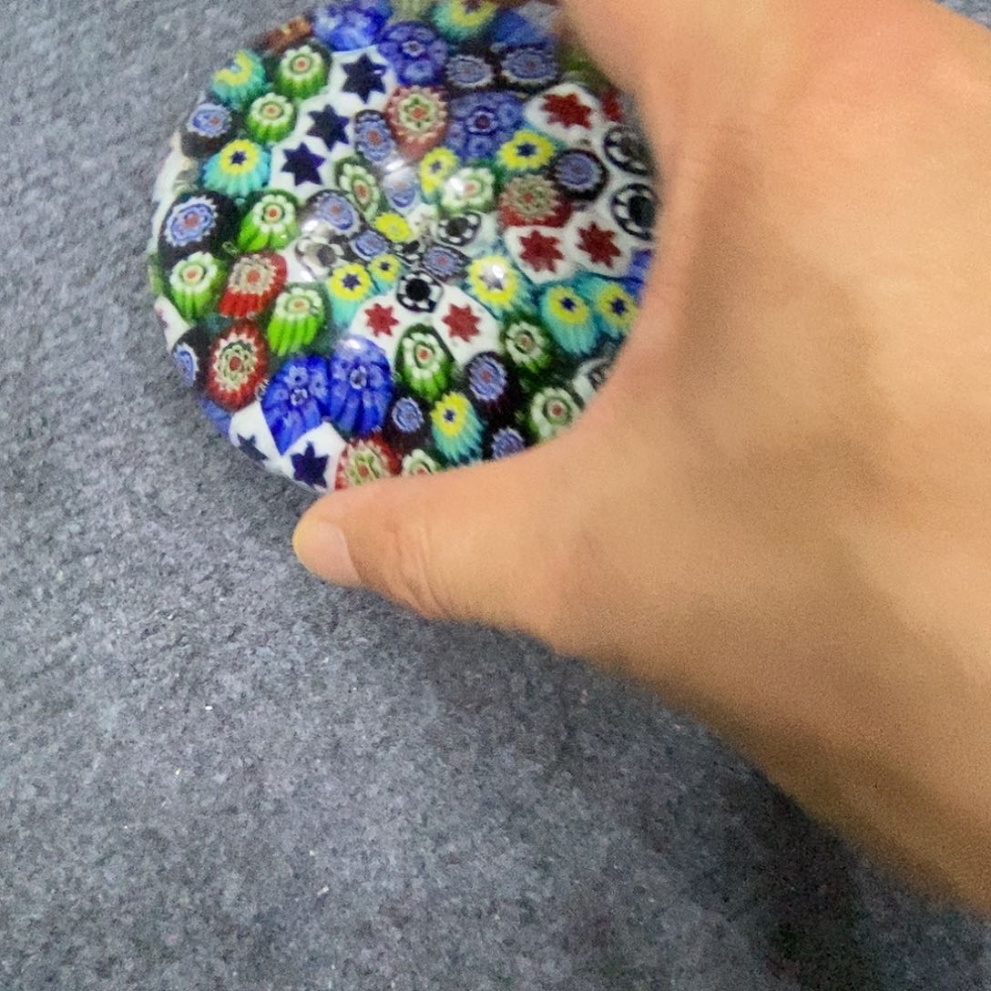 温***人琉璃大万花饼一个