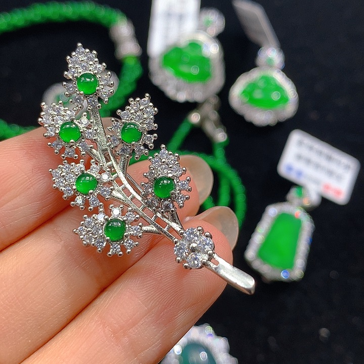 翡翠颈饰未镶嵌翡翠