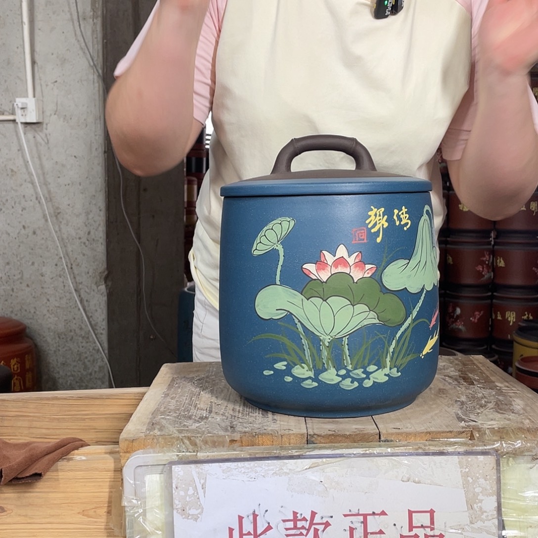 宜兴原矿紫砂茶叶罐