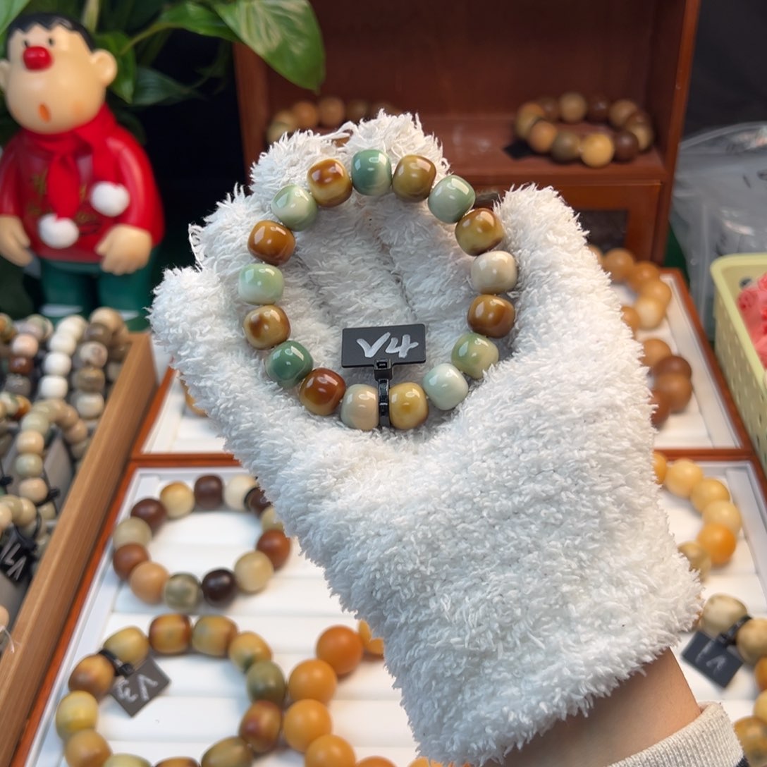 菩提根/象牙果手串卡13春风月微瑕4