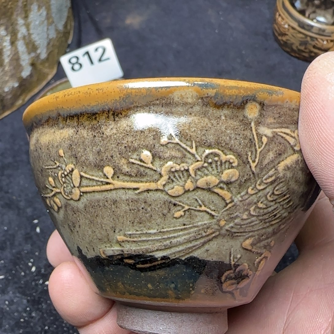 北***熊茶盏全手工建盏开窑快乐