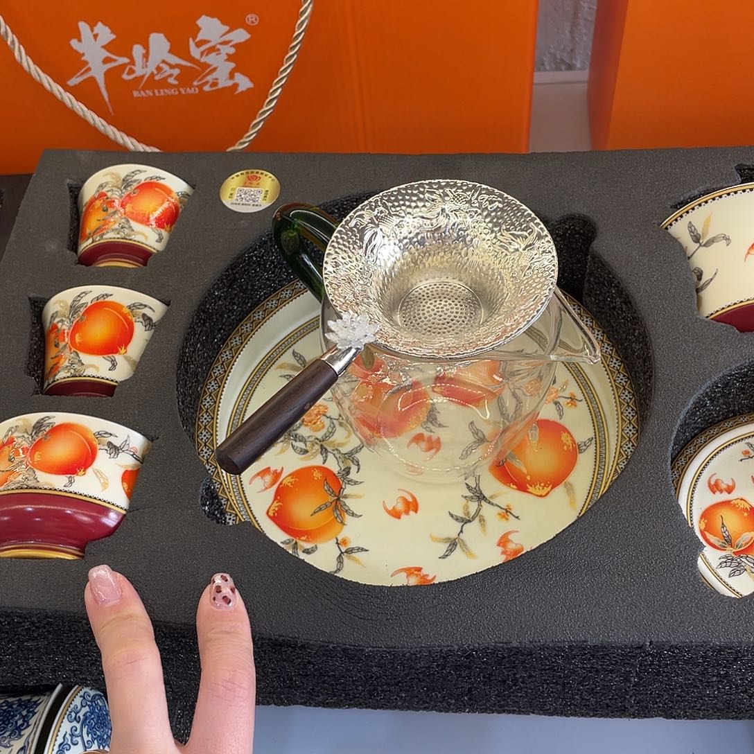 陶景德陶瓷盖碗茶具